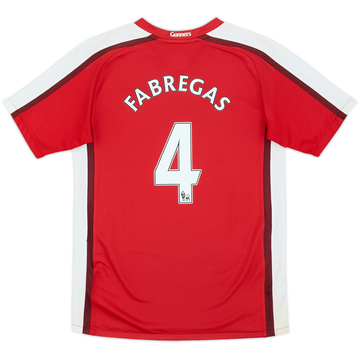 2008-10 Arsenal Home Shirt Fabregas #4 - 7/10 - (M.Boys)