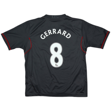 2011-12 Liverpool Away Shirt Gerrard #8 - 7/10 - (S.Boys)