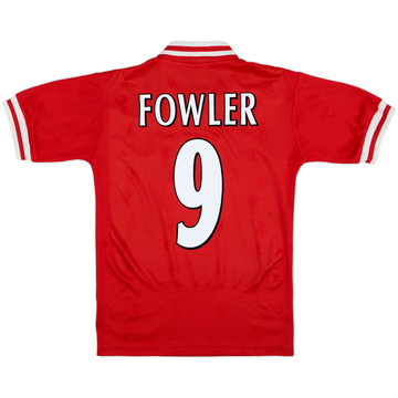 1996-98 Liverpool Home Shirt Fowler #9 - 8/10 - (Y)