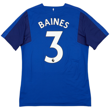 2017-18 Everton Home Shirt Baines #3 - 9/10 - (L)
