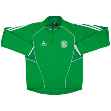 2007-08 Hibernian Le Coq Sportif 1/4 Zip Drill Top - 9/10 - (XL)