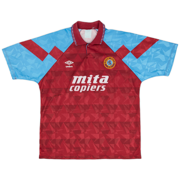 1990-92 Aston Villa Home Shirt - 8/10 - (XL)