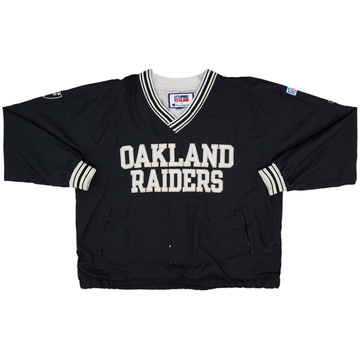 1995-99 Oakland Raiders Champion Pullover Windbreaker Jacket - 5/10 - (L)