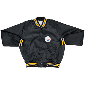1990s Pittsburgh Steelers Chalk Line Satin Varsity Jacket - 7/10 - (L)