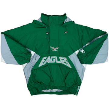 1990-95 Philadelphia Eagles Starter 1/2 Zip Rain Coat - 9/10 - (M)