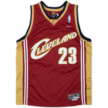 2003-04 Cleveland Cavaliers James #23 Nike Swingman Away Jersey - 7/10 - (M.Boys)
