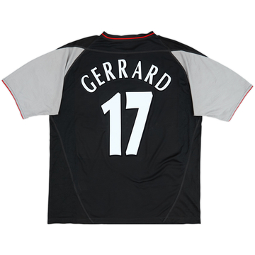 2002-04 Liverpool Away Shirt Gerrard #17 - 8/10 - (XL)