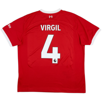 2023-24 Liverpool Home Shirt Virgil #4
