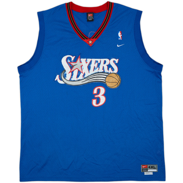 2000-04 Philadelphia 76ers Iverson #3 Nike Swingman Alternate Jersey - 5/10 - (4XL)