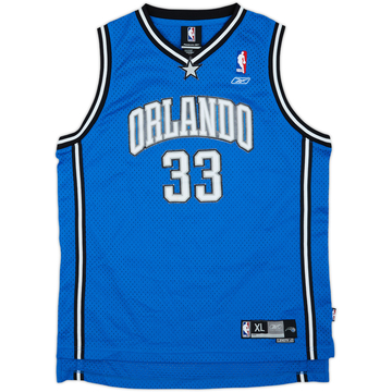 2004-06 Orlando Magic Hill #33 Reebok Swingman Away Jersey - 6/10 - (XL.Boys)