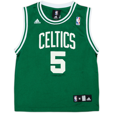 2007-10 Boston Celtics Garnett #5 adidas Away Jersey - 9/10 - (M.Boys)