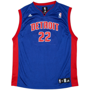 2006-10 Detroit Pistons Prince #22 adidas Away Jersey - 9/10 - (XL.Boys)