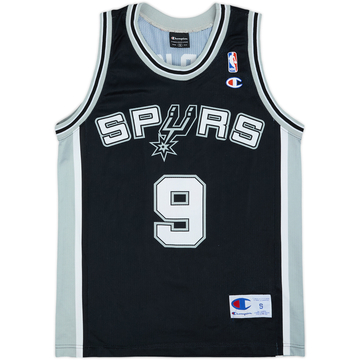 2002-10 San Antonio Spurs Parker #9 Champion Away Jersey - 9/10 - (S)