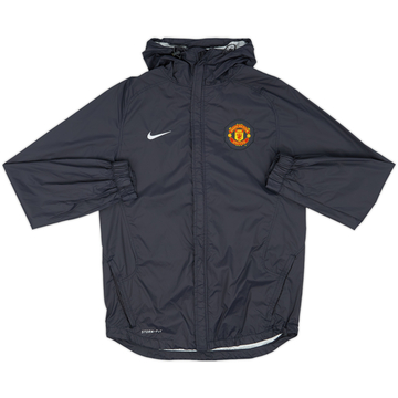 2010-11 Manchester United Nike Hooded Rain Jacket - 6/10 - (S)