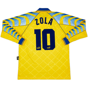 1995-96 Parma Third L/S Shirt Zola #10 - 8/10 - (L)