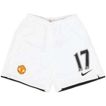 2007-08 Manchester United Home Shorts #17 - 8/10 - (S.Boys)