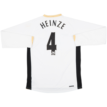 2006-08 Manchester United Away L/S Shirt Heinze #4 - 6/10 - (M)