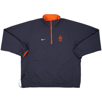 2000-01 Netherlands Nike Reversible 1/4 Zip Track Jacket - 10/10 - (L)