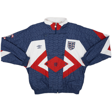 1990-92 England Umbro Track Jacket - 8/10 - (XL)