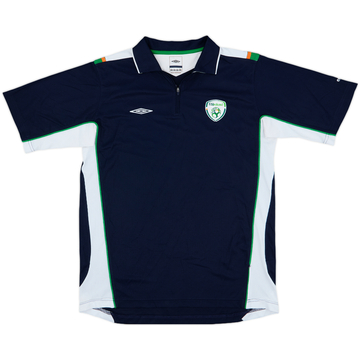 2008-09 Ireland Umbro 1/4 Zip Polo Shirt - 8/10 - (L)