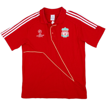 2009-10 Liverpool adidas Champions League Polo Shirt - 8/10 - (L)