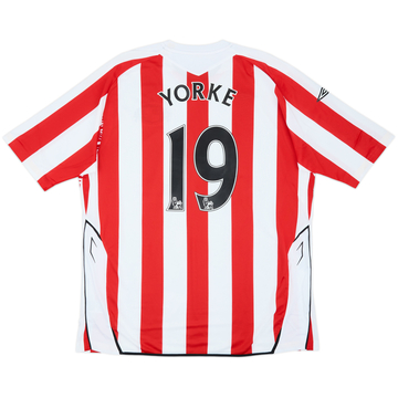2007-08 Sunderland Home Shirt Yorke #19 - 7/10 - (XXL)