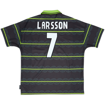 1998-99 Celtic Away Shirt Larsson #7 - 6/10 - (XXL)