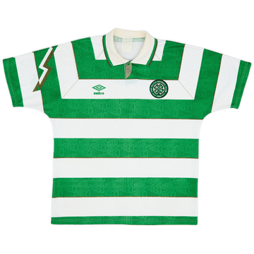 1992-93 Celtic Home Shirt - 8/10 - (XL)