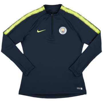 2018-19 Manchester City Nike 1/4 Zip Training Top - 9/10 - (S)