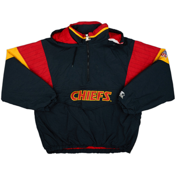 1990s Kansas City Chiefs Starter 1/2 Zip Rain Coat - 5/10 - (XL)
