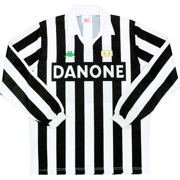 1992-94 Juventus Home L/S Shirt - 8/10 - (S)