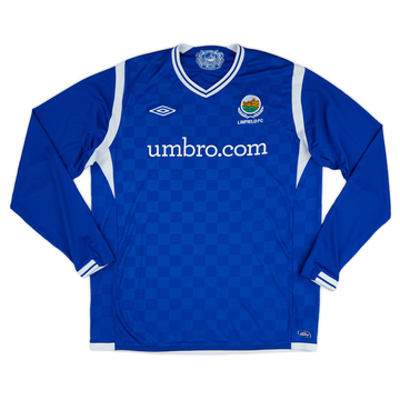 2010-11 Linfield Home L/S Shirt - 8/10 - (L)