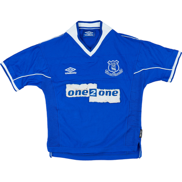 1999-00 Everton Home Shirt - 4/10 - (Y)
