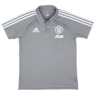2017-18 Manchester United adidas Training Polo Shirt - 8/10 - (M)