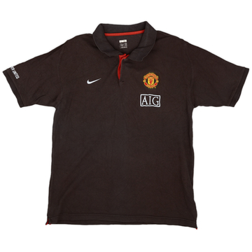 2008-09 Manchester United Nike Polo Shirt - 7/10 - (XL)