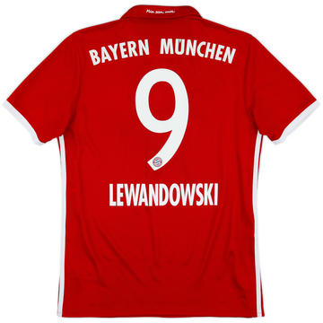 2016-17 Bayern Munich Home Shirt Lewandowski #9 - 6/10 - (S)