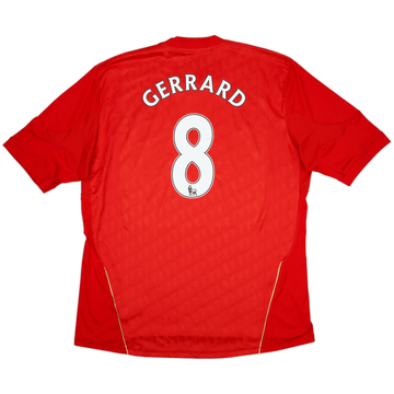 2010-12 Liverpool Home Shirt Gerrard #8 - 6/10 - (3XL)