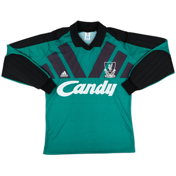 1991-92 Liverpool GK Shirt - 8/10 - (S)