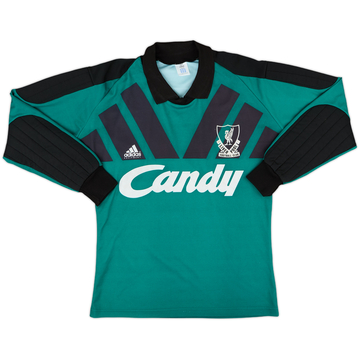 1991-92 Liverpool GK Shirt - 8/10 - (S)