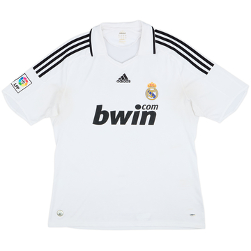 2008-09 Real Madrid Home Shirt - 4/10 - (XL)