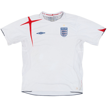 2005-07 England Home Shirt - 4/10 - (L)