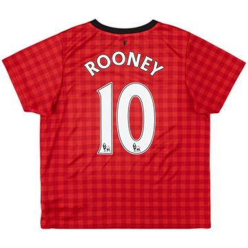 2012-13 Manchester United Home Shirt Rooney #10 - 6/10 - (6-7 Years)