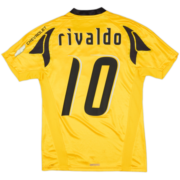 2007-08 AEK Athens Home Shirt Rivaldo #10 - 6/10 - (S)