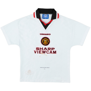 1996-97 Manchester United Away Shirt - 5/10 - (L.Boys)