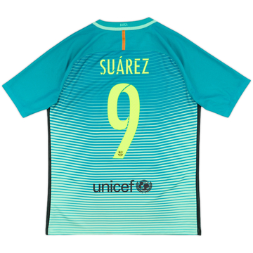 2016-17 Barcelona Third Shirt Suarez #9 - 6/10 - (M)