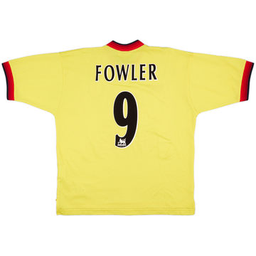 1997-99 Liverpool Away Shirt Fowler #9 - 8/10 - (L)