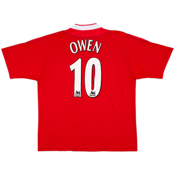 2002-04 Liverpool Home Shirt Owen #10 - 7/10 - (XL)