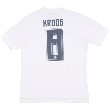 2015-16 Real Madrid Home Shirt Kroos #8 - 8/10 - (L)