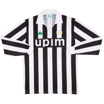 1991-92 Juventus Home L/S Shirt - 9/10 - (L)