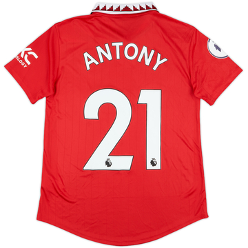 2022-23 Manchester United Home Shirt Antony #21 (Women's S)